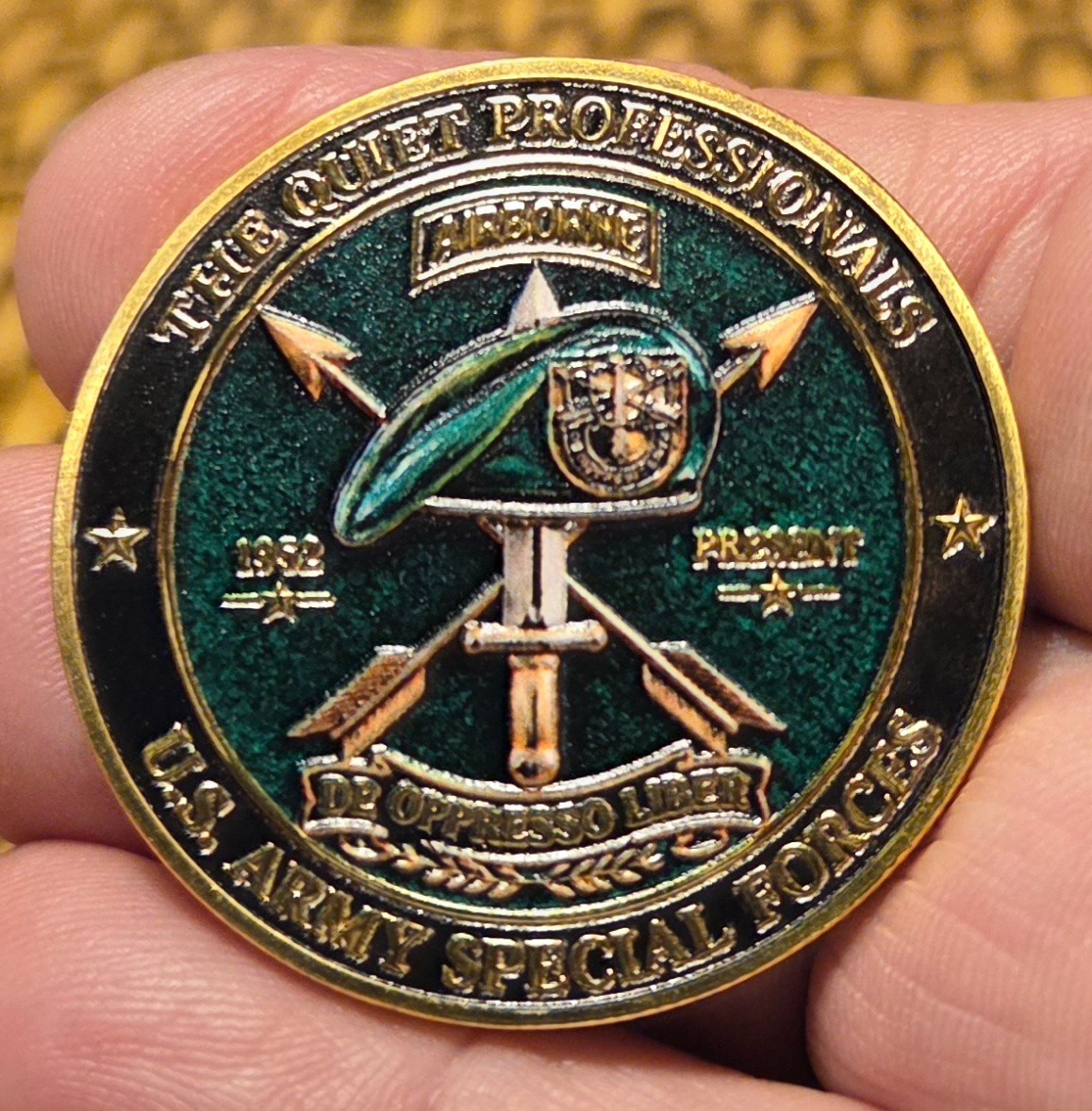 U.S. MILITARY CHALLENGE COIN-U.S. ARMY SPECIAL FORCES \ U.S. MILITARY CHALLENGE COIN-U.S. ARMY SPECIAL FORCES \