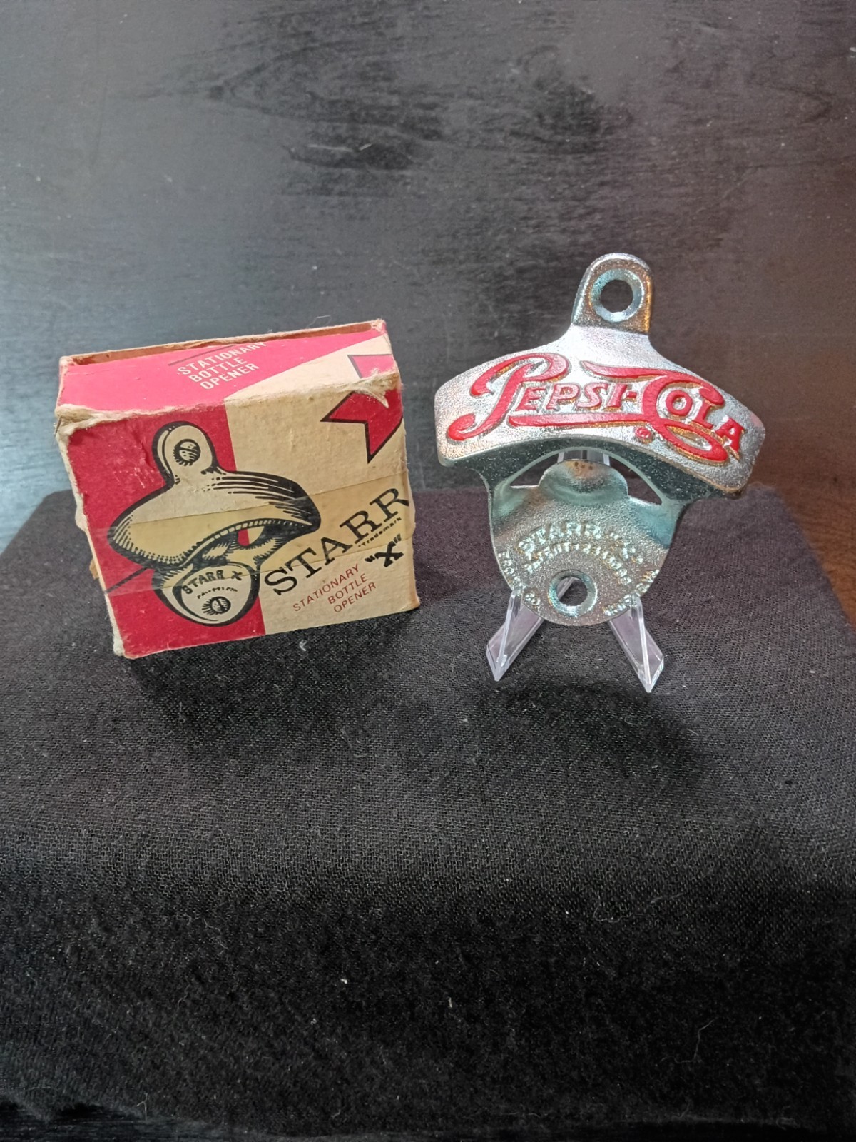 1950s Vintage Starr X Pepsi Cola Wall Mounted Bottle Opener New NOS W/ Box Rare
