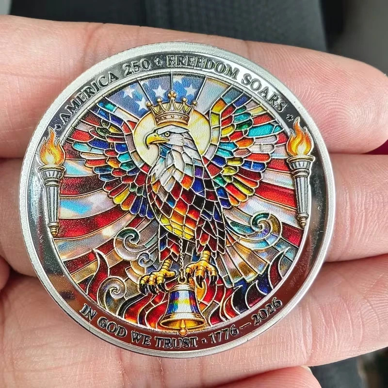 250th Anniversary of the United States 3D Challenge Coin ~ 1776-2026 ~ Colorful
