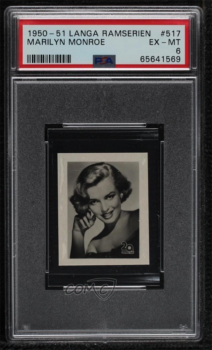 1950-51 Langa Ramserien Film Stars Marilyn Monroe #517 PSA 6 04le