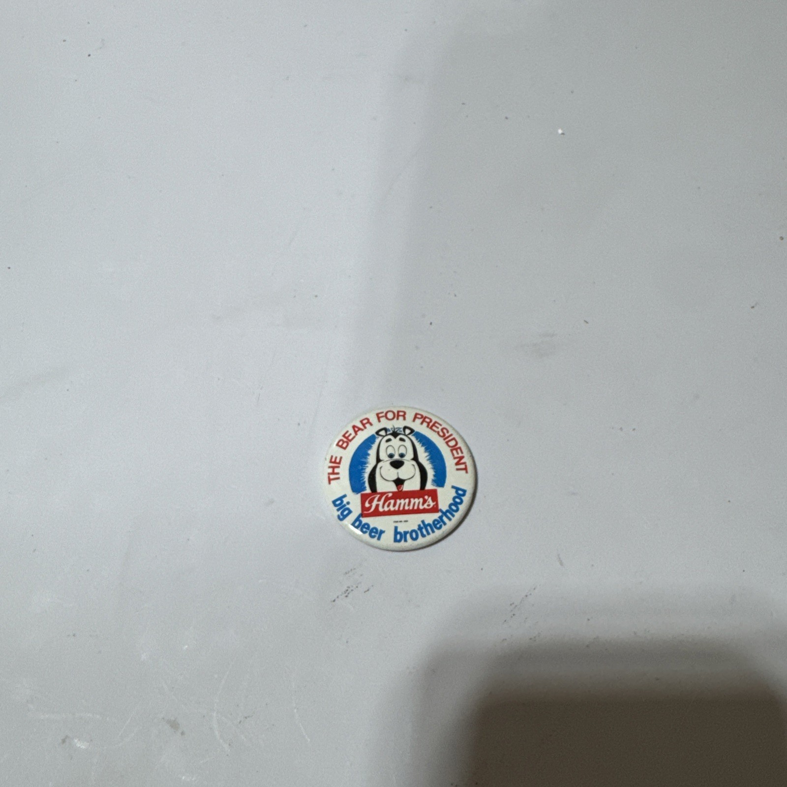 Hamm\'s Beer Bear For President Big Beer Brotherhood 1 5/8\ Hamm\'s Beer Bear For President Big Beer Brotherhood 1 5/8\