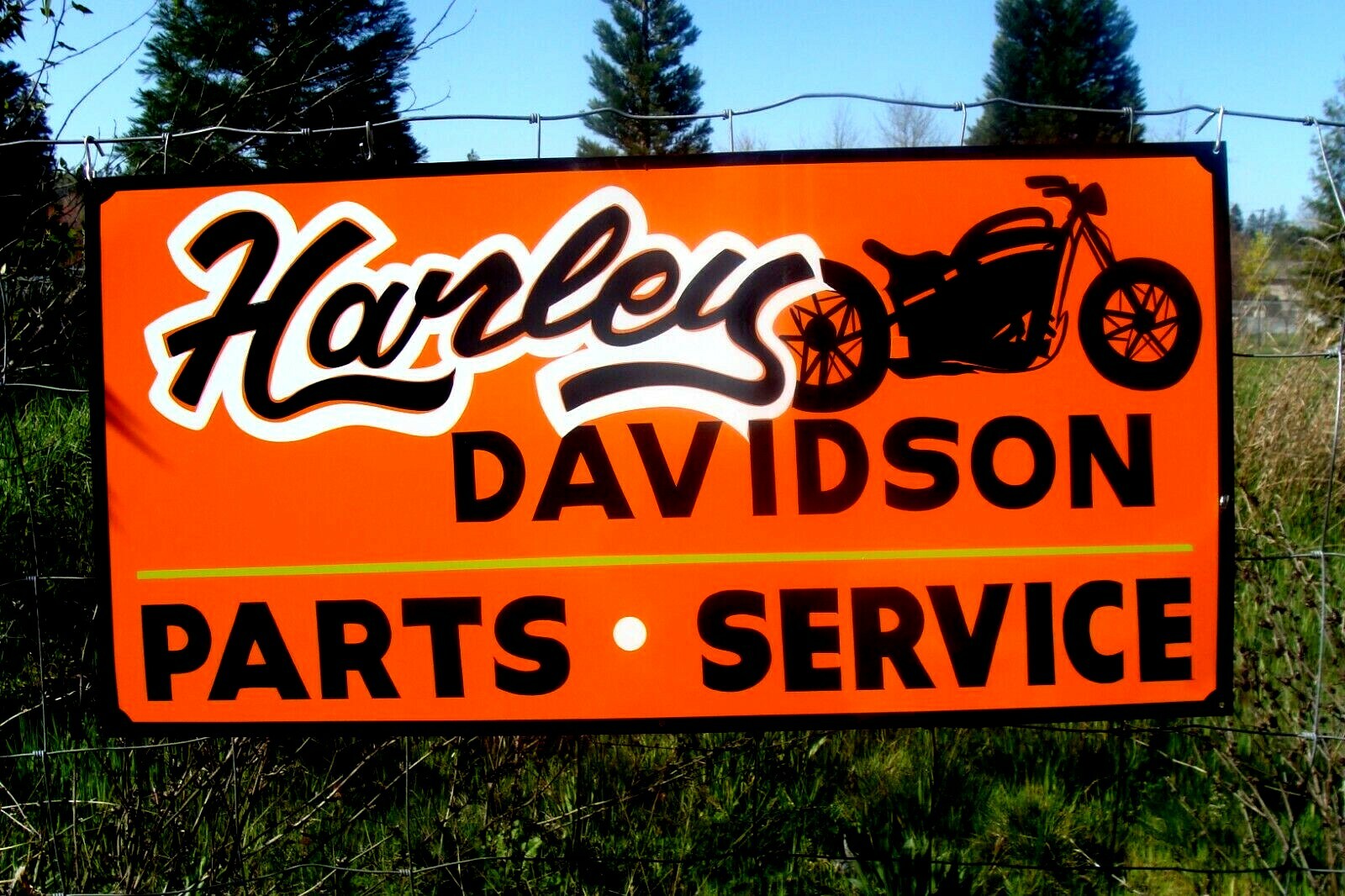 Harley Davidson Motorcycle Sign Hand Painted Art For Shop Dealership Garage Harley Davidson Motorcycle Sign Hand Painted Art For Shop Dealership Garage