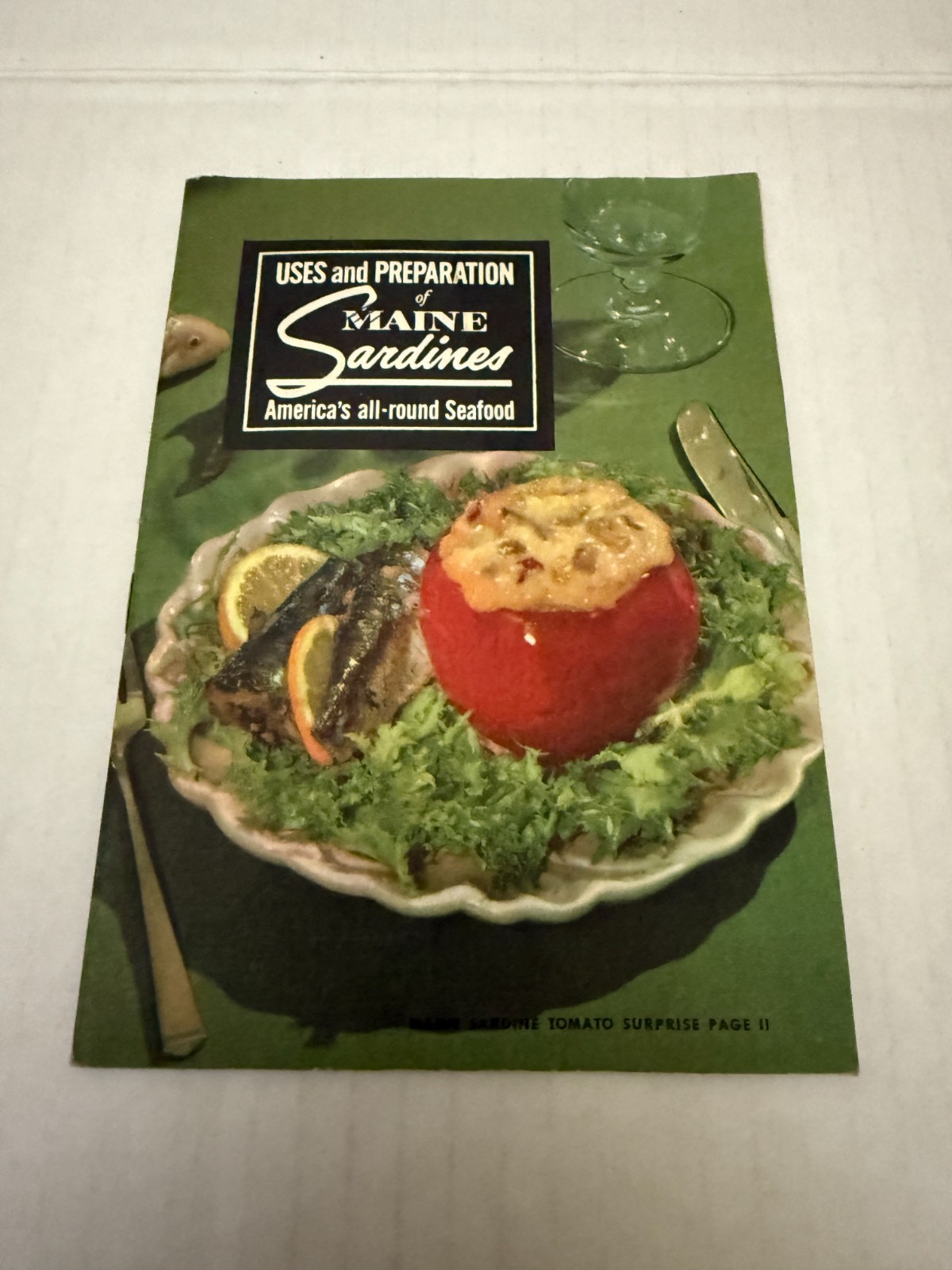 Vintage 1952 Uses and Preparation of Maine Sardines Augusta Maine Booklet