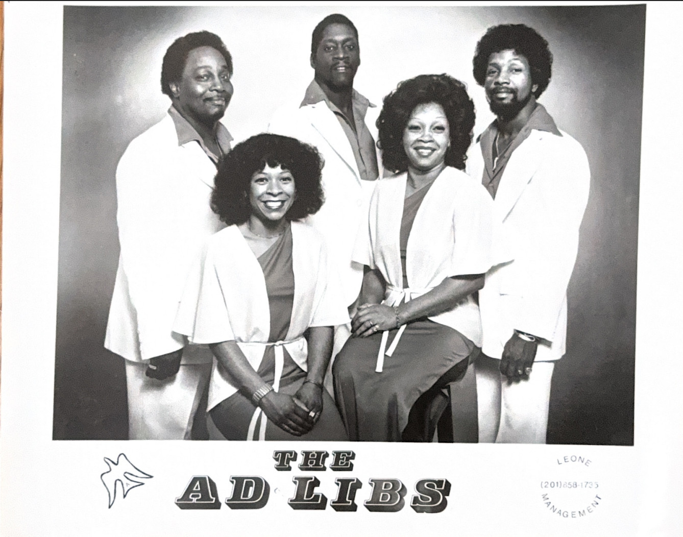 Vintage 1980s The Ad Libs Soul Group Promo Photo