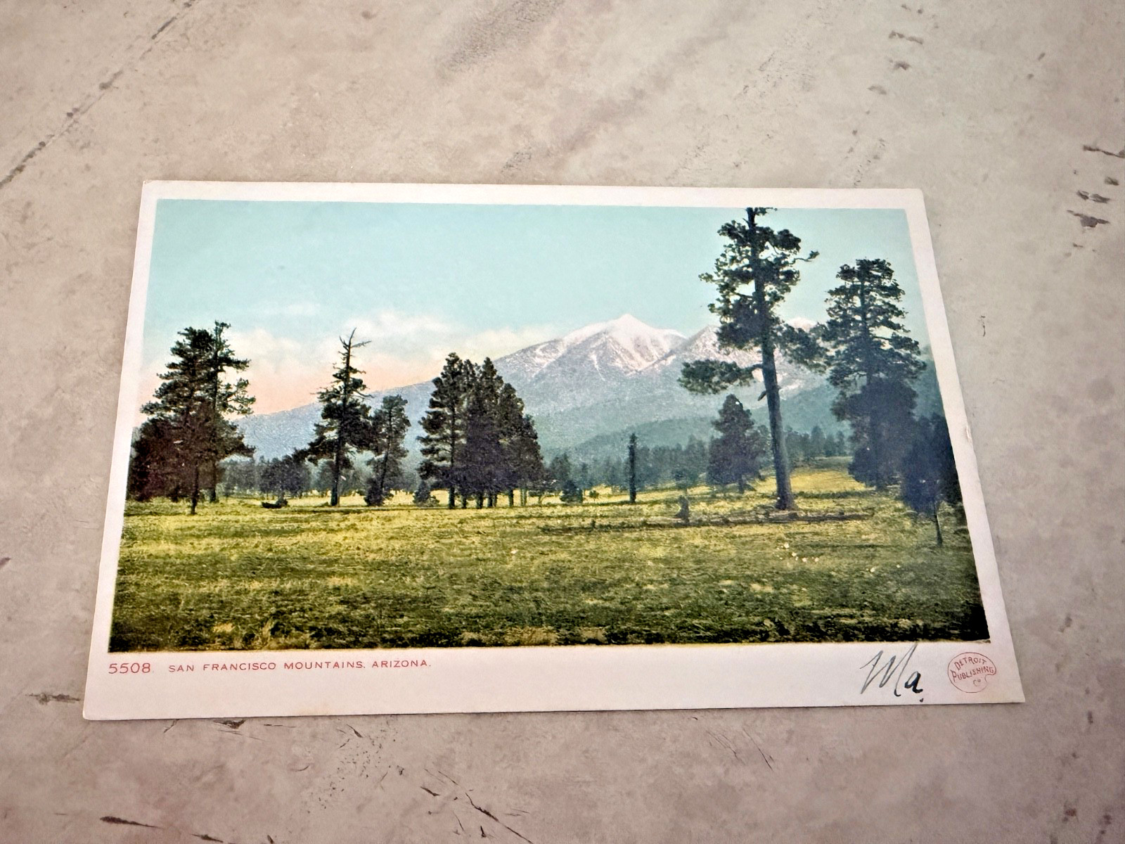 San Francisco Mountains Arizona Postcard Unposted San Francisco Mountains Arizona Postcard Unposted