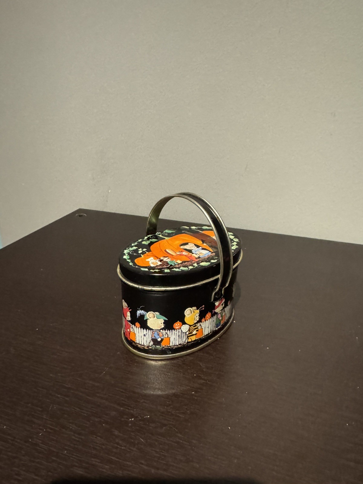 VTG Keller Charles Miniature Halloween Tin Cute Trick Or Treat Mice Exclusive 