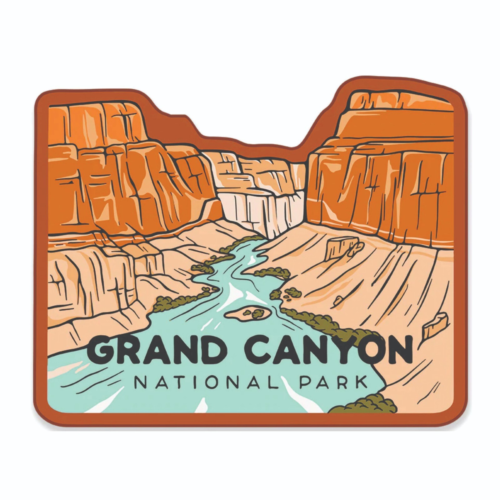 Grand Canyon National Park Sticker Arizona National Park Decal Grand Canyon National Park Sticker Arizona National Park Decal