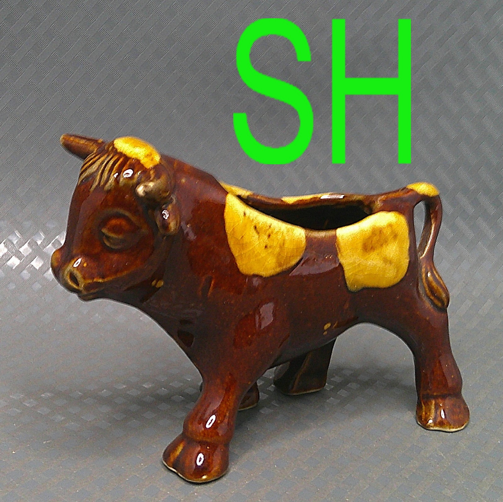 Vintage MCM Ceramic Bull Planter Brush McCoy Taurus Cow Steer Homestead Farm Vintage MCM Ceramic Bull Planter Brush McCoy Taurus Cow Steer Homestead Farm