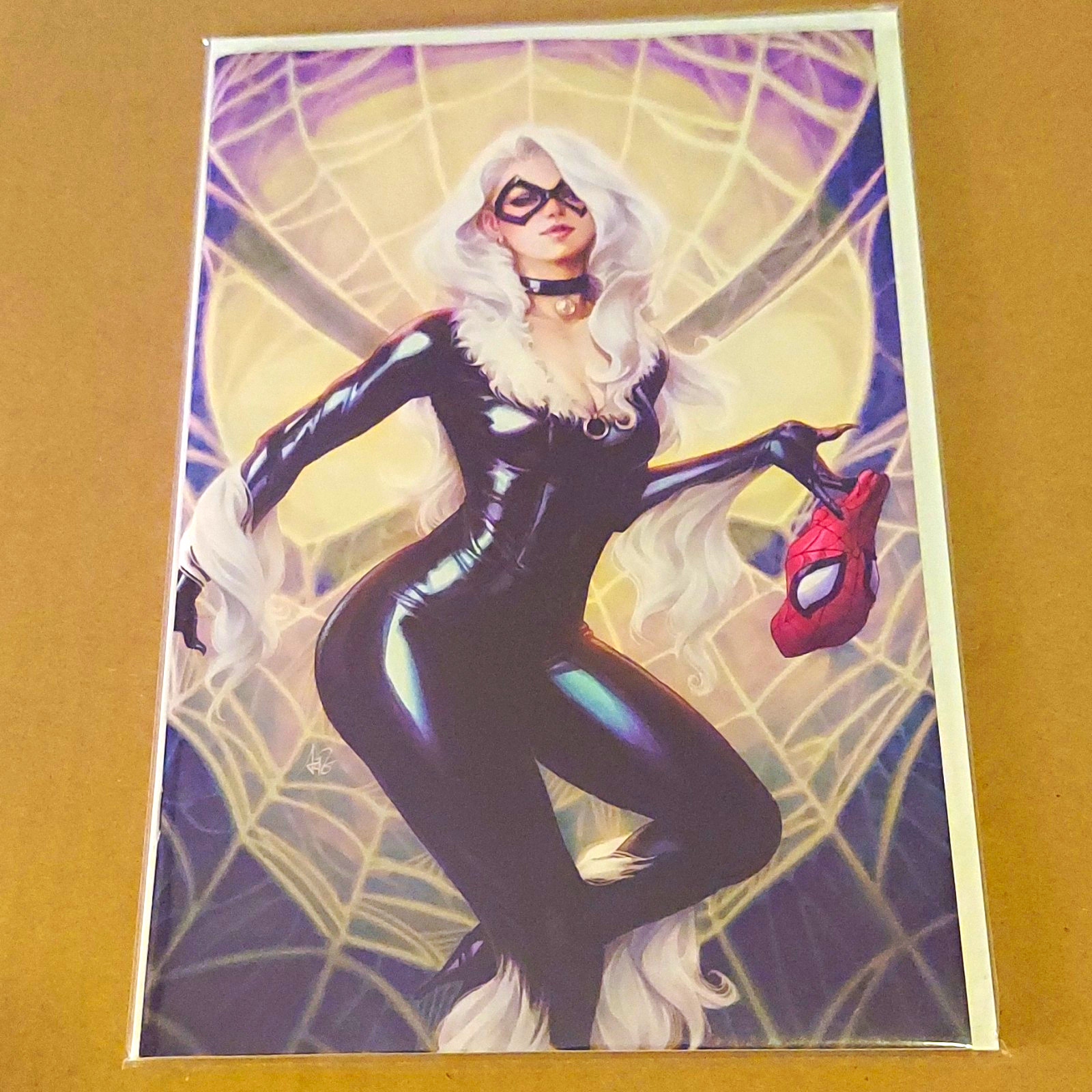 The Amazing Spider-Man #25 Virgin Variant Black Cat Cover Art By \'Artgerm\' The Amazing Spider-Man #25 Virgin Variant Black Cat Cover Art By \'Artgerm\'