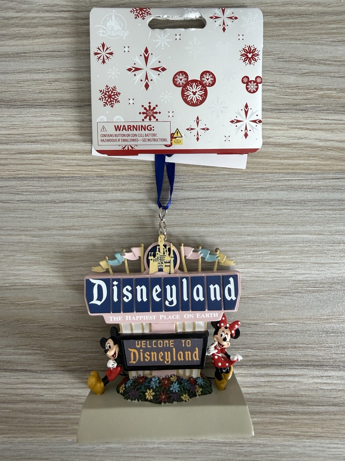 Disney Parks Welcome To Disneyland Christmas Ornament Mickey & Minnie Mouse 2026