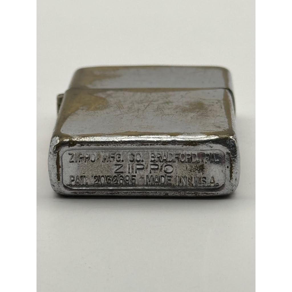 Vintage 1951 Zippo Heavy Finish Wear Non-Matching Insert (Has been sent to Zippo