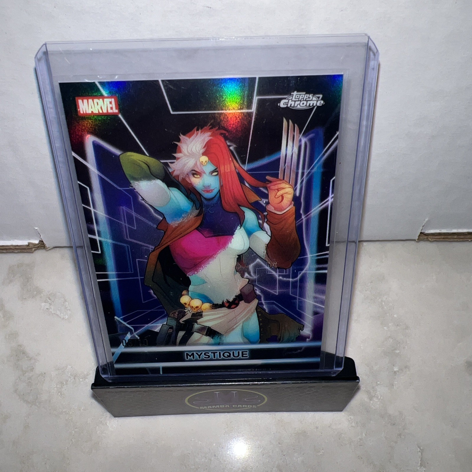 2026 Topps Marvel Neon Mystique- Neon Etch Black Refractor 8/10