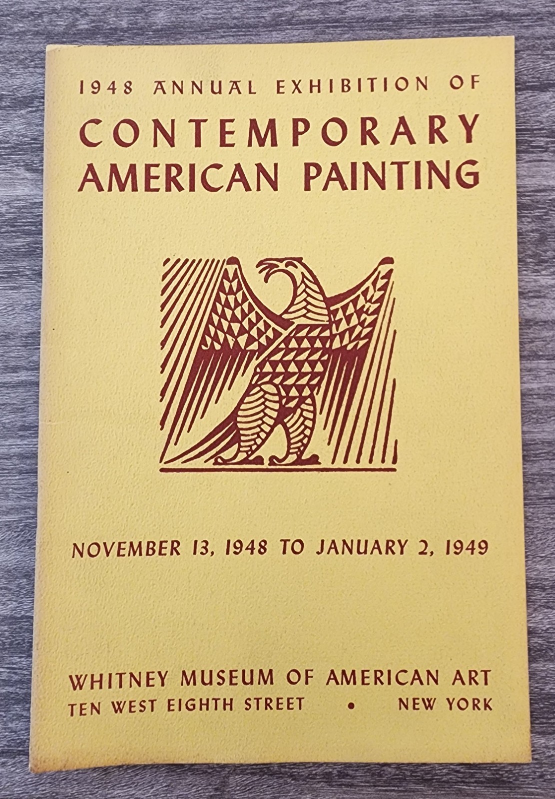 Contemporary American Painting Gallery Brochure 1948 NYC Art Exhibition Booklet