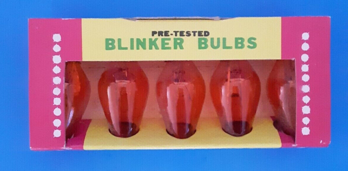 Vintage C-7 1/2 Blinker Bulb Replacement Christmas Tree holiday Light Orange E7 Vintage C-7 1/2 Blinker Bulb Replacement Christmas Tree holiday Light Orange E7