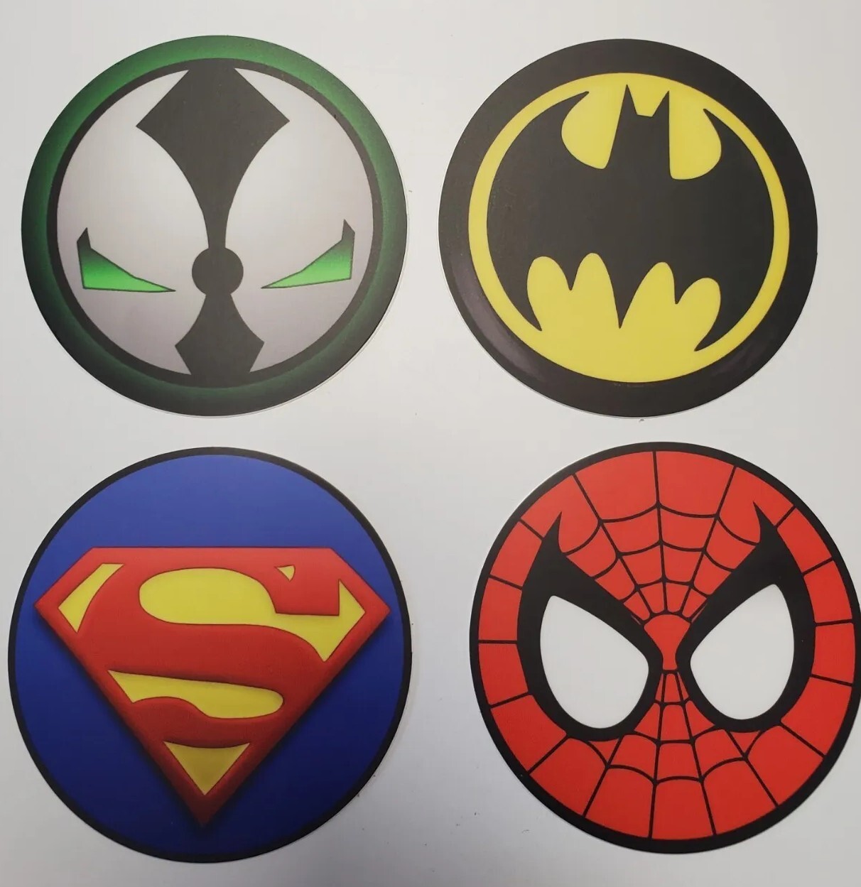 VINTAGE RETRO LOOKING MARVEL COMIC BOOK *STICKERS* SPIDER-MAN 🕷 BATMAN 🦇 LOT 4 VINTAGE RETRO LOOKING MARVEL COMIC BOOK *STICKERS* SPIDER-MAN 🕷 BATMAN 🦇 LOT 4