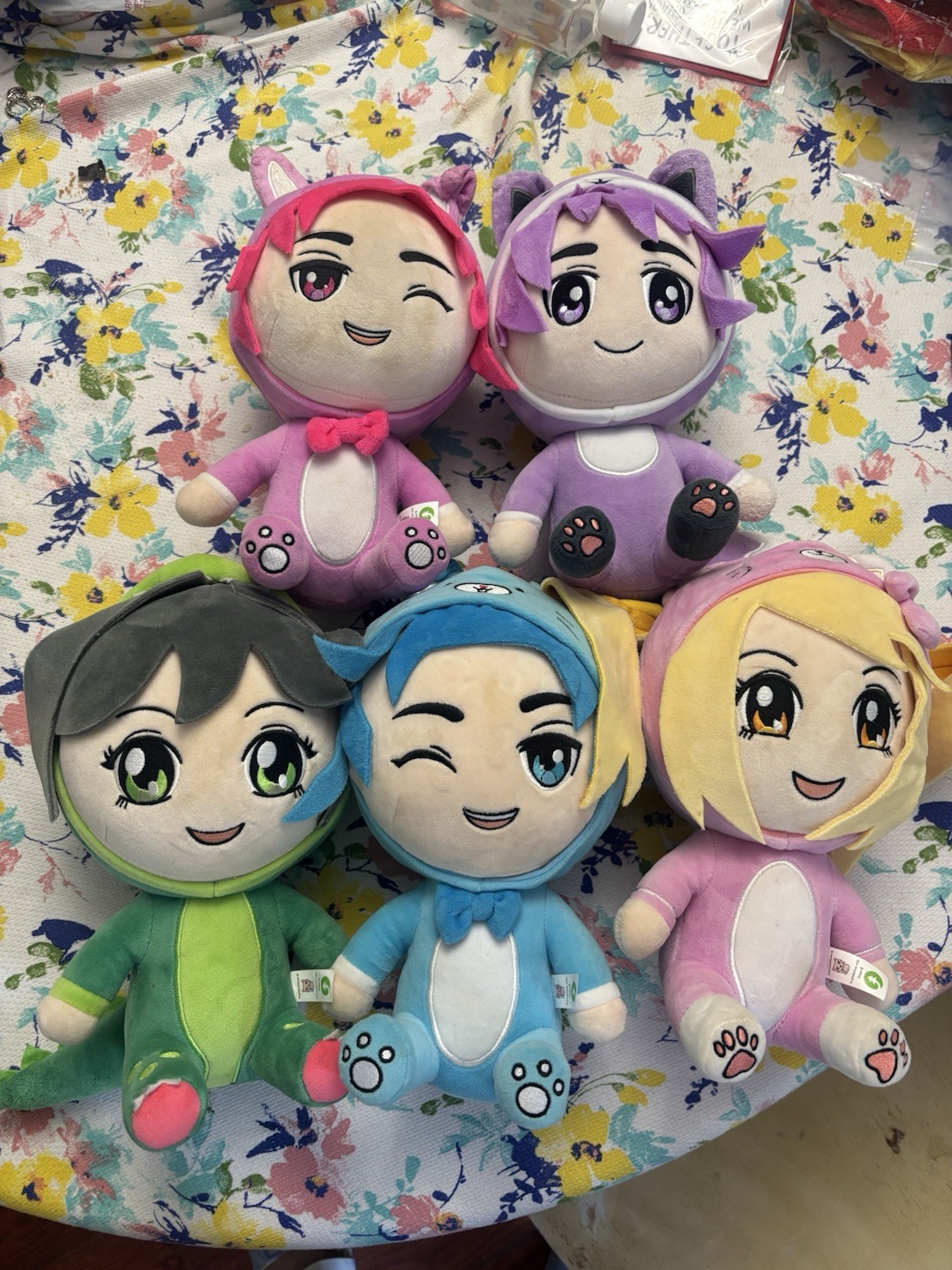 Inquisitor Master Plush Complete Set Lot of 5 Sleepover Pajama Series 10\