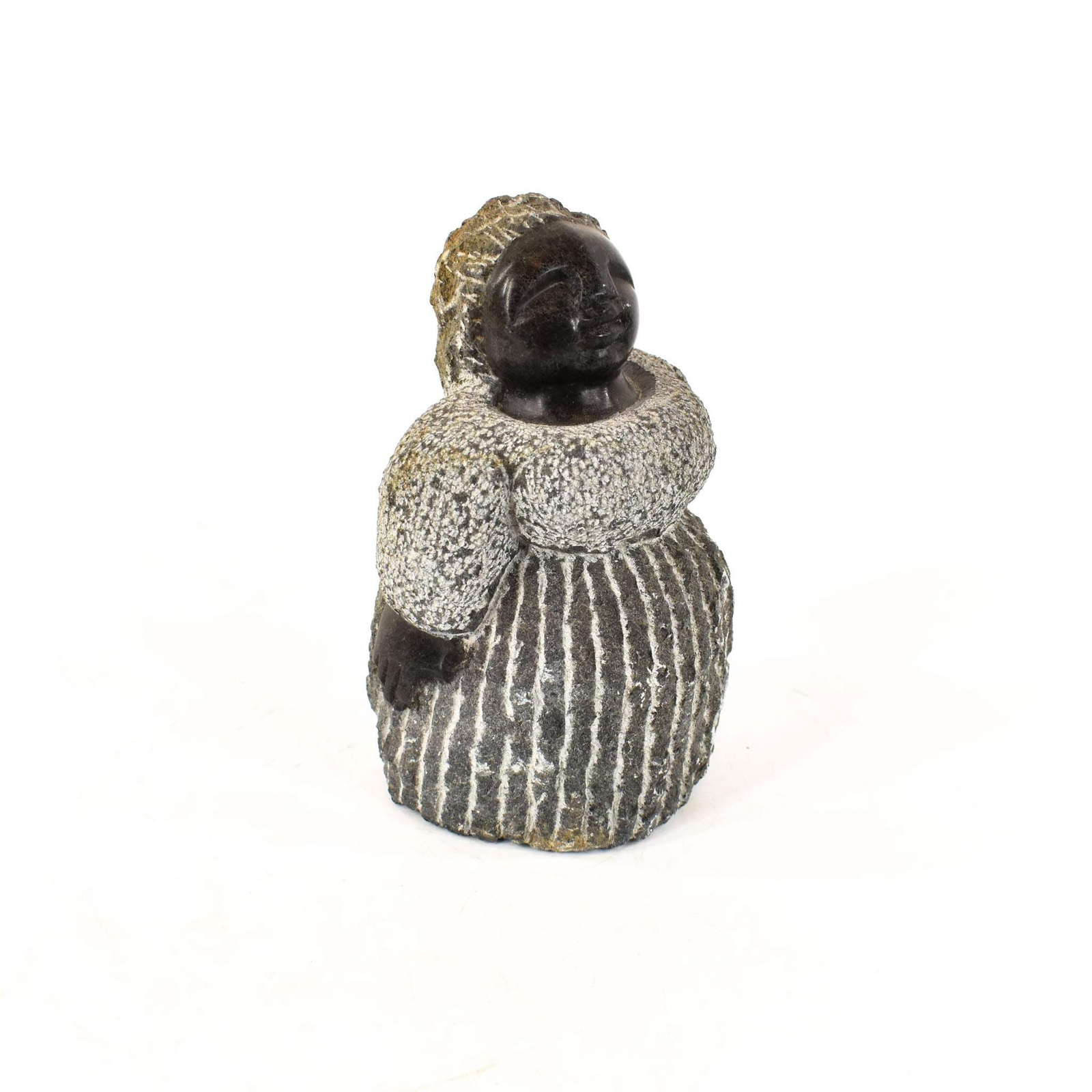 Shona Stone Woman Sculpture In The Style of Colleen Zimbabwe 6inch Shona Stone Woman Sculpture In The Style of Colleen Zimbabwe 6inch