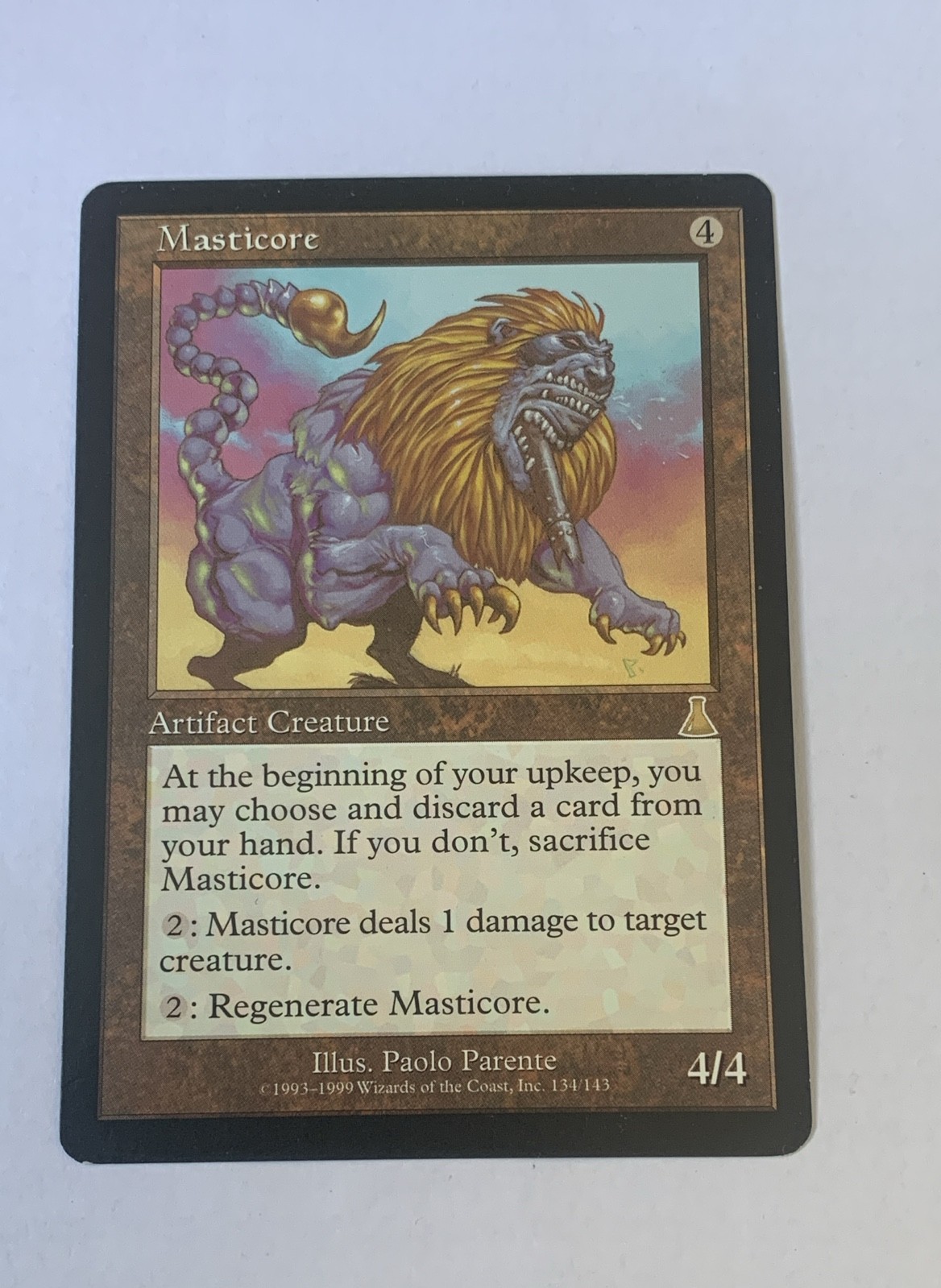 MTG Masticore Urza's Destiny Rare Vintage 1999 Magic The Gathering UDS LP EDH 
