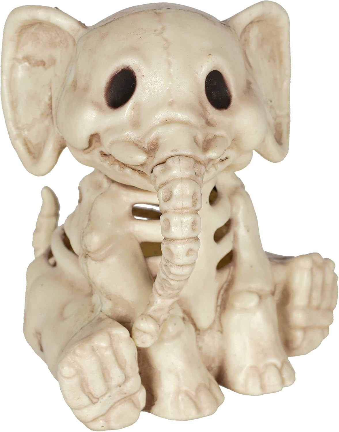 Crazy Bonez Skeleton Elephant Figurine, 5.5