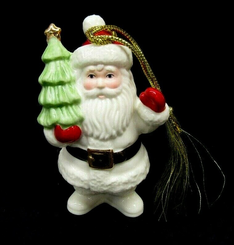 Lenox Very Merry Porcelain Santa Ornament