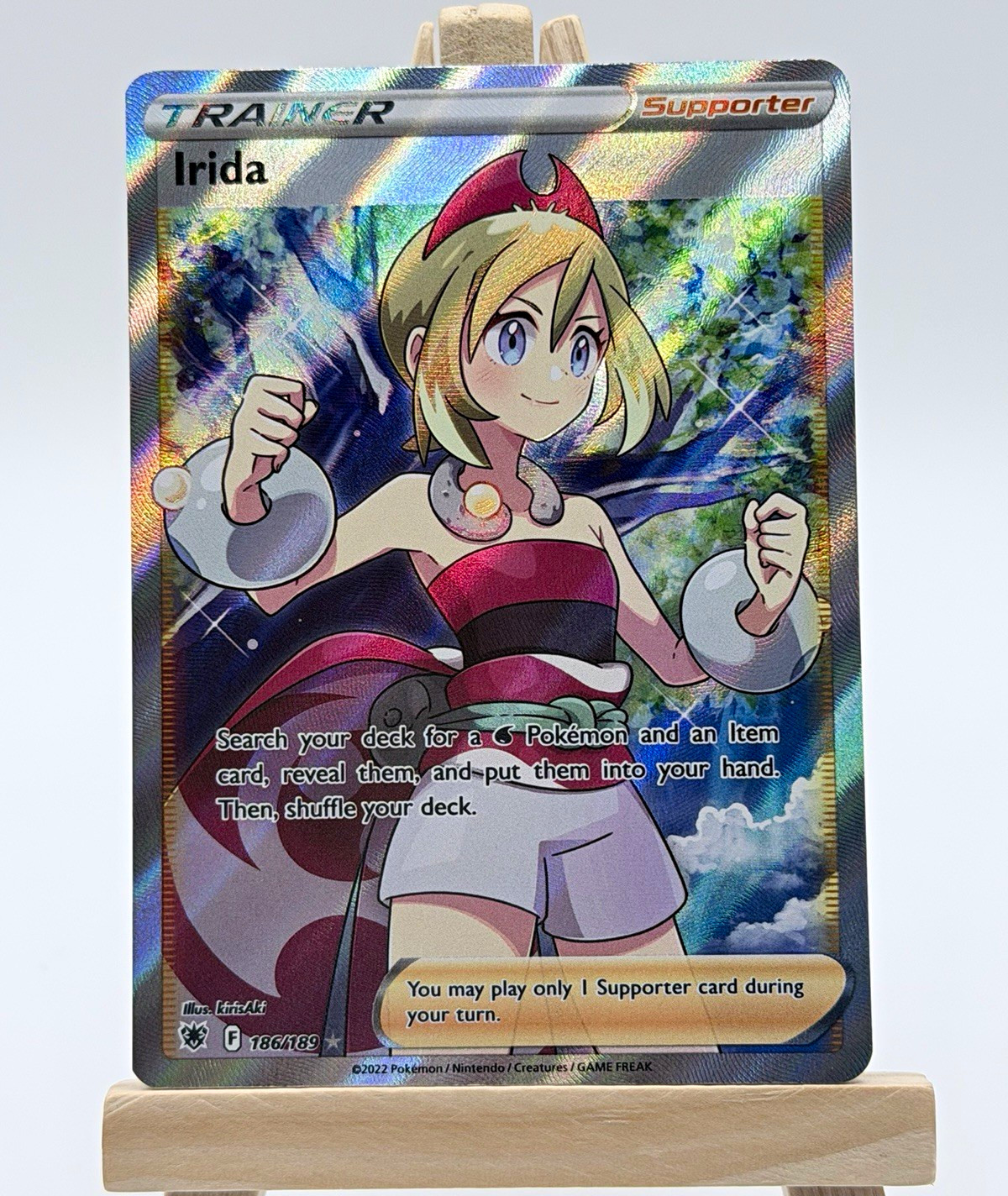 Astral Radiance - 186/189 Ultra Rare Irida Full Art Holo EN 2022