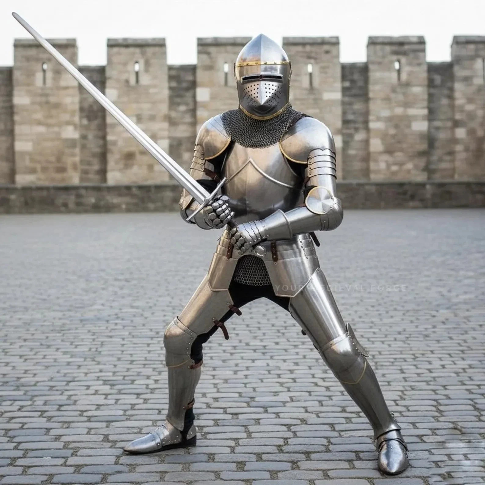 Full Steel Medieval Knight Armor Set Wearable LARP Cosplay Renaissance Warrior C