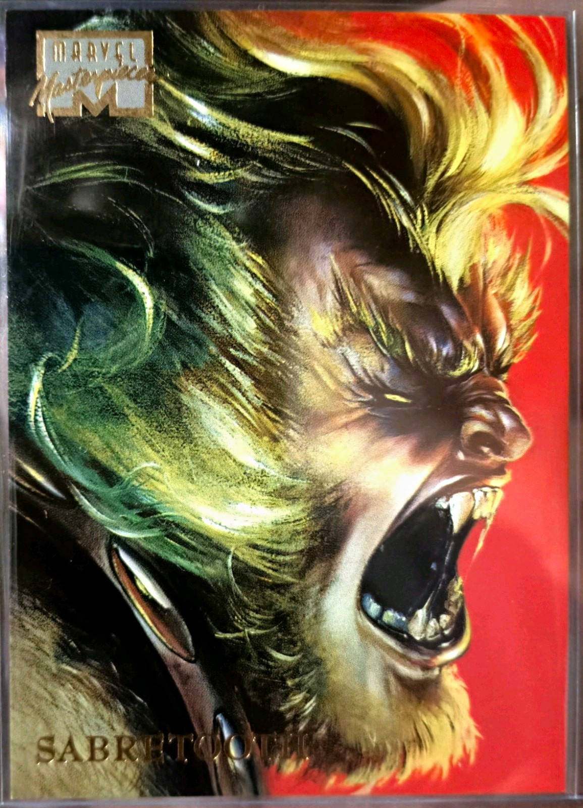 1996 Marvel Masterpieces Sabretooth #11 X-Men Joe Jusko Non-Sport Card