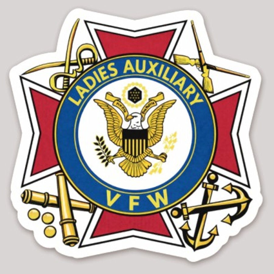 2 Inch Ladies Auxiliary VFW V.F.W. Veterans of Foreign Wars Logo Vinyl Sticker