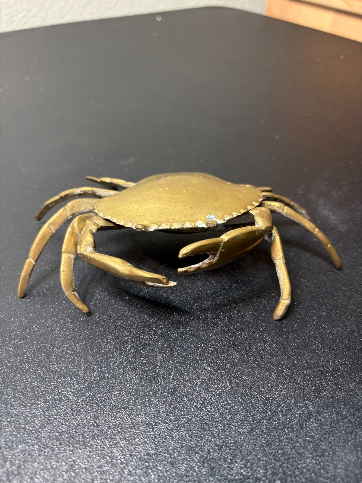 Vintage Mid Century Brass Crab Ashtray Trinket Box Vintage Mid Century Brass Crab Ashtray Trinket Box
