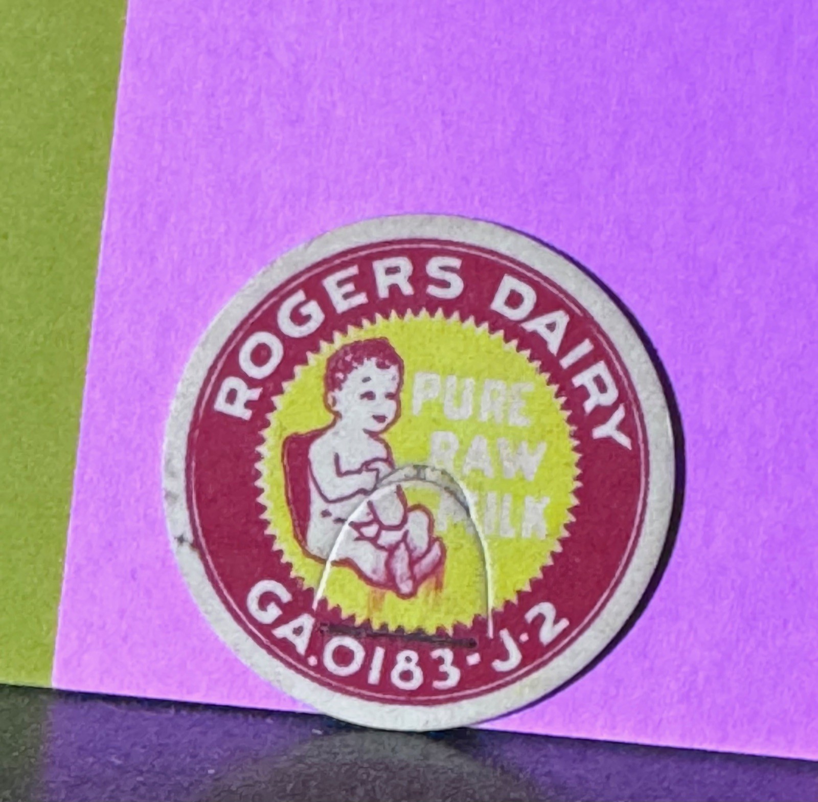 Rare Vintage Stnd Milk Bottle Cap Rogers Dairy Gulfport Mississippi Rare Vintage Stnd Milk Bottle Cap Rogers Dairy Gulfport Mississippi