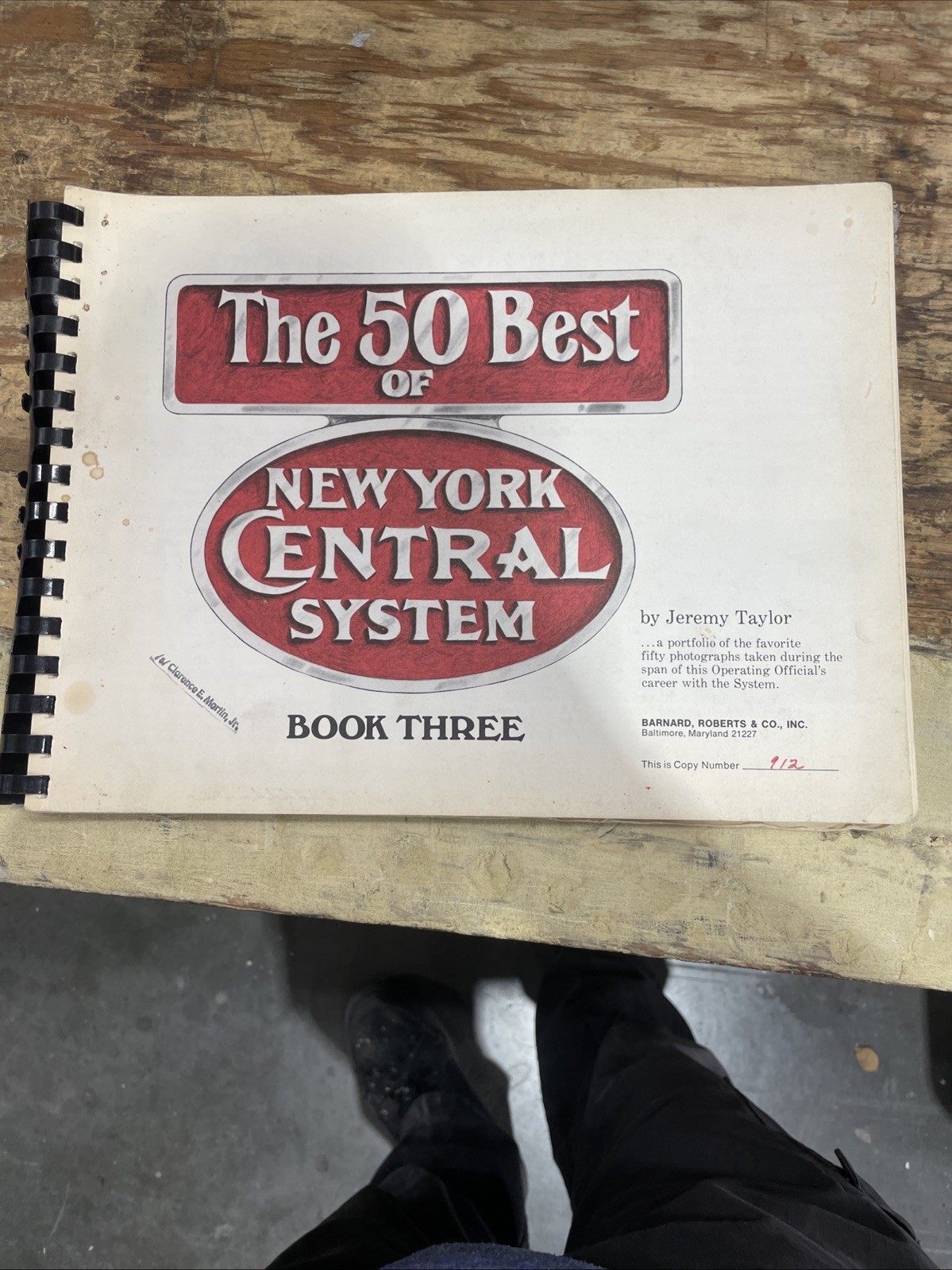 The 50 Best of New York Central System Book One 1 Herbert Harwood copy #1698 NYC