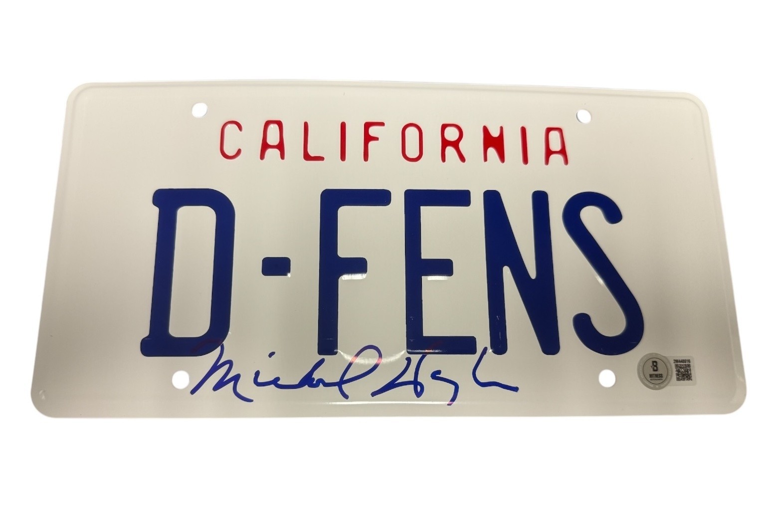 Michael Douglas Signed Autograph Falling Down License Plate Beckett BAS