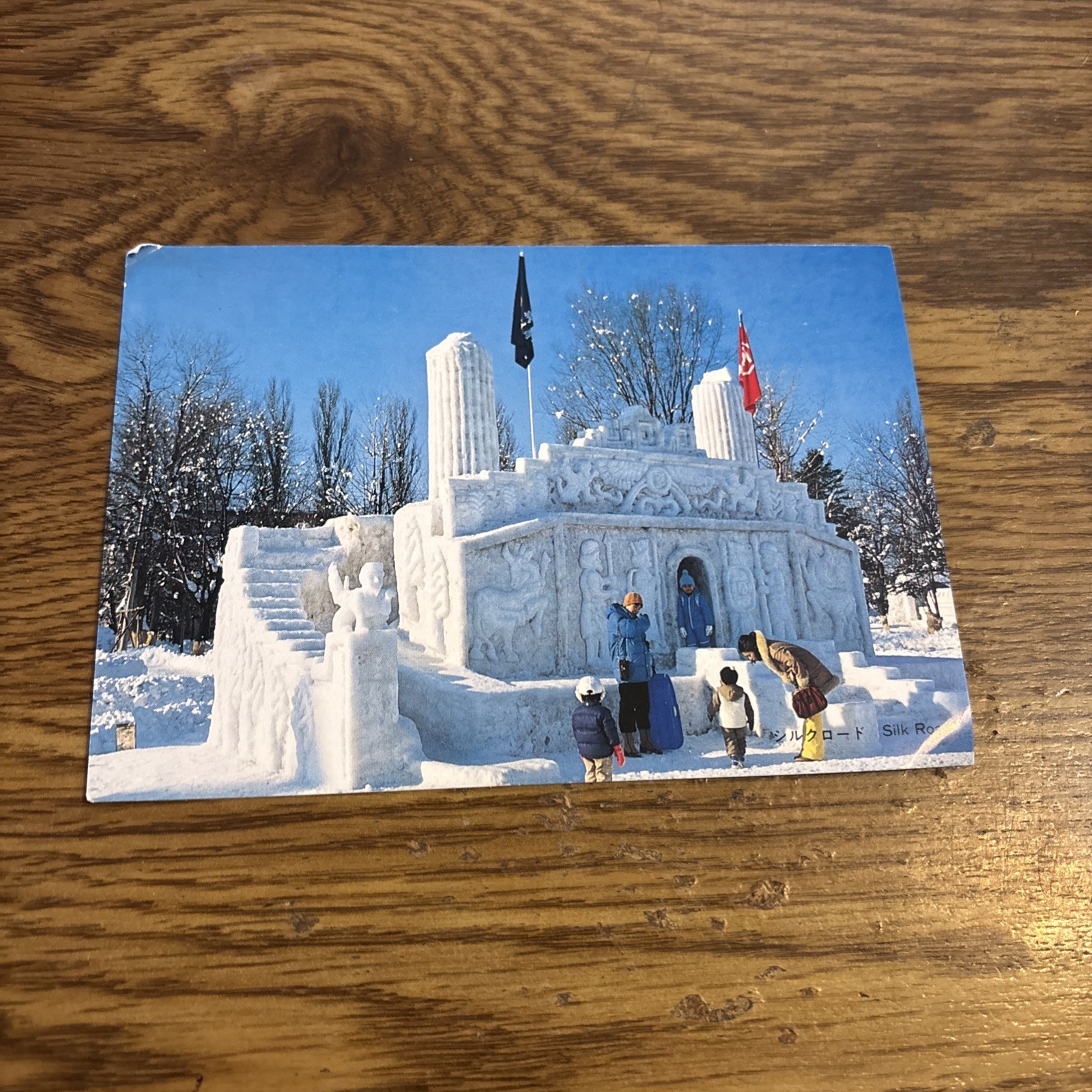 Sapporo Snow Festival Japan postcard , Silk Road Sapporo Snow Festival Japan postcard , Silk Road