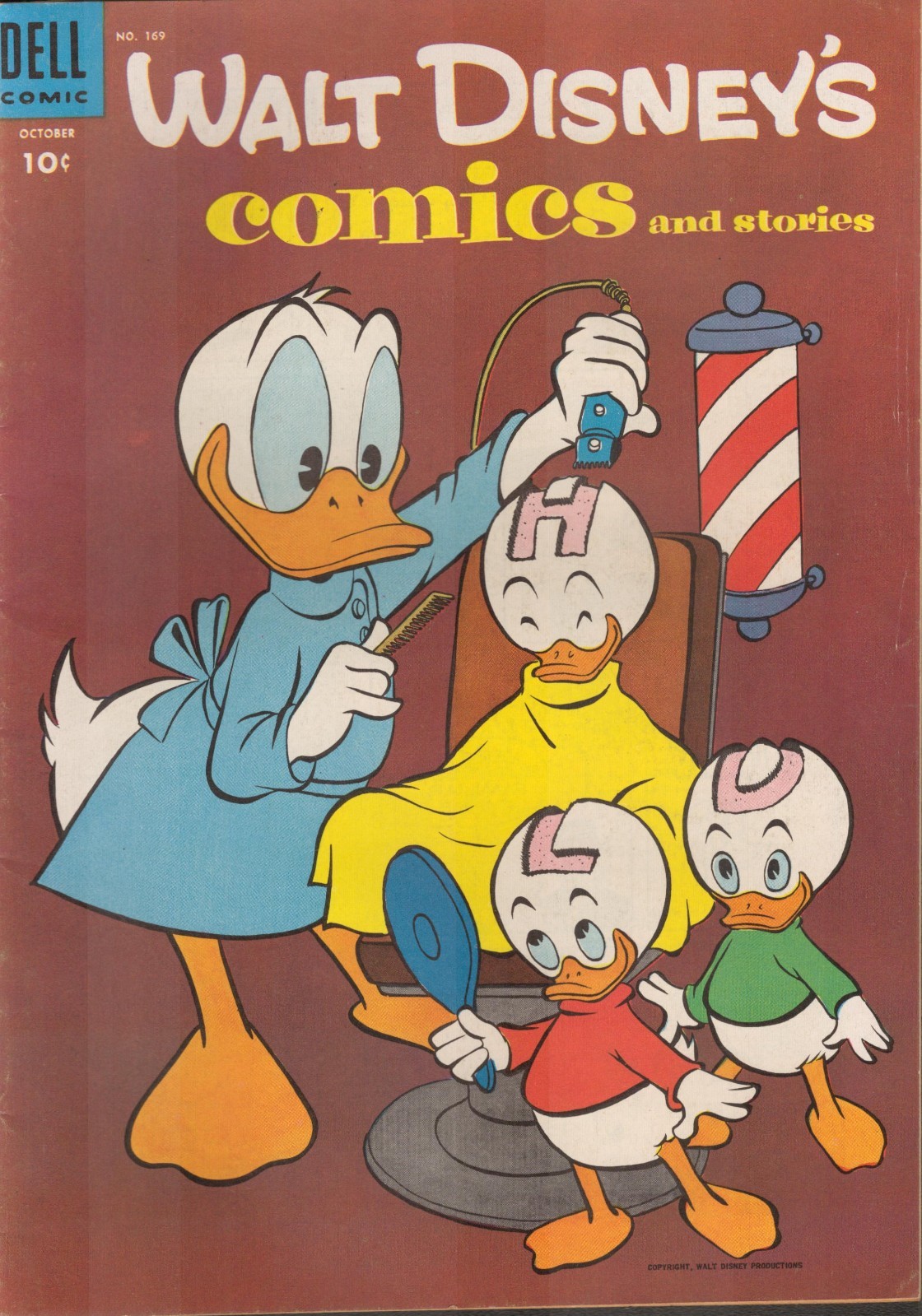 53253: DELL COMICS WALT DISNEY’S COMICS AND STORIES #169 VF Grade