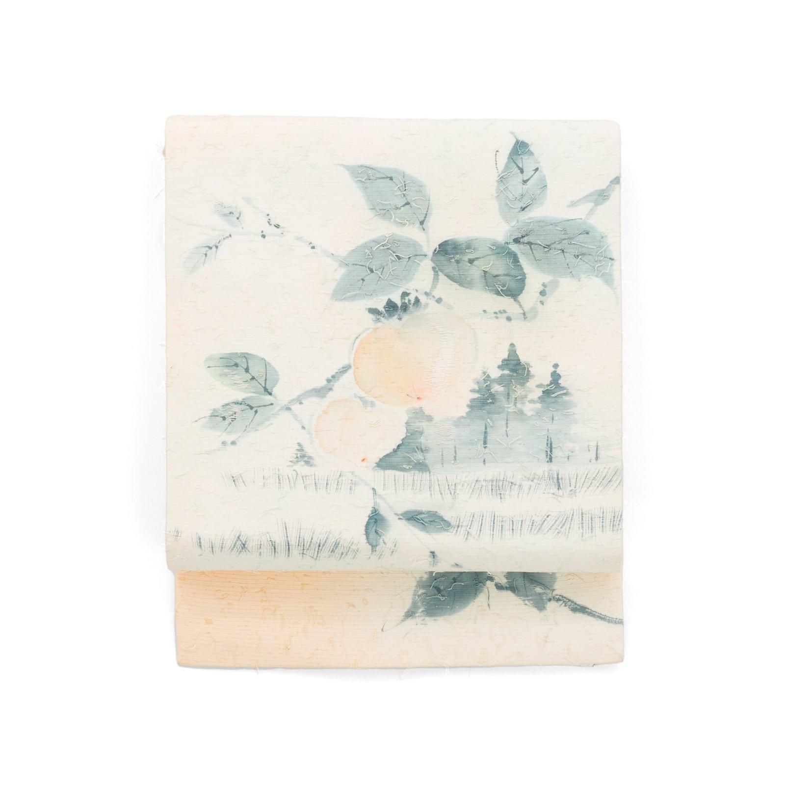 Hige Tsumugi hand-painted persimmon