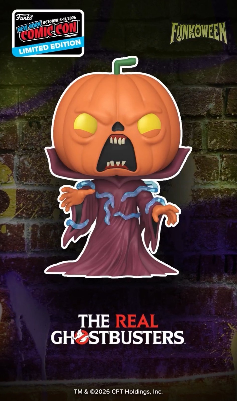 The Real Ghostbusters Samhain LE 1000 NYCC Con Sticker 2026 Funko Pop PRESALE The Real Ghostbusters Samhain LE 1000 NYCC Con Sticker 2026 Funko Pop PRESALE