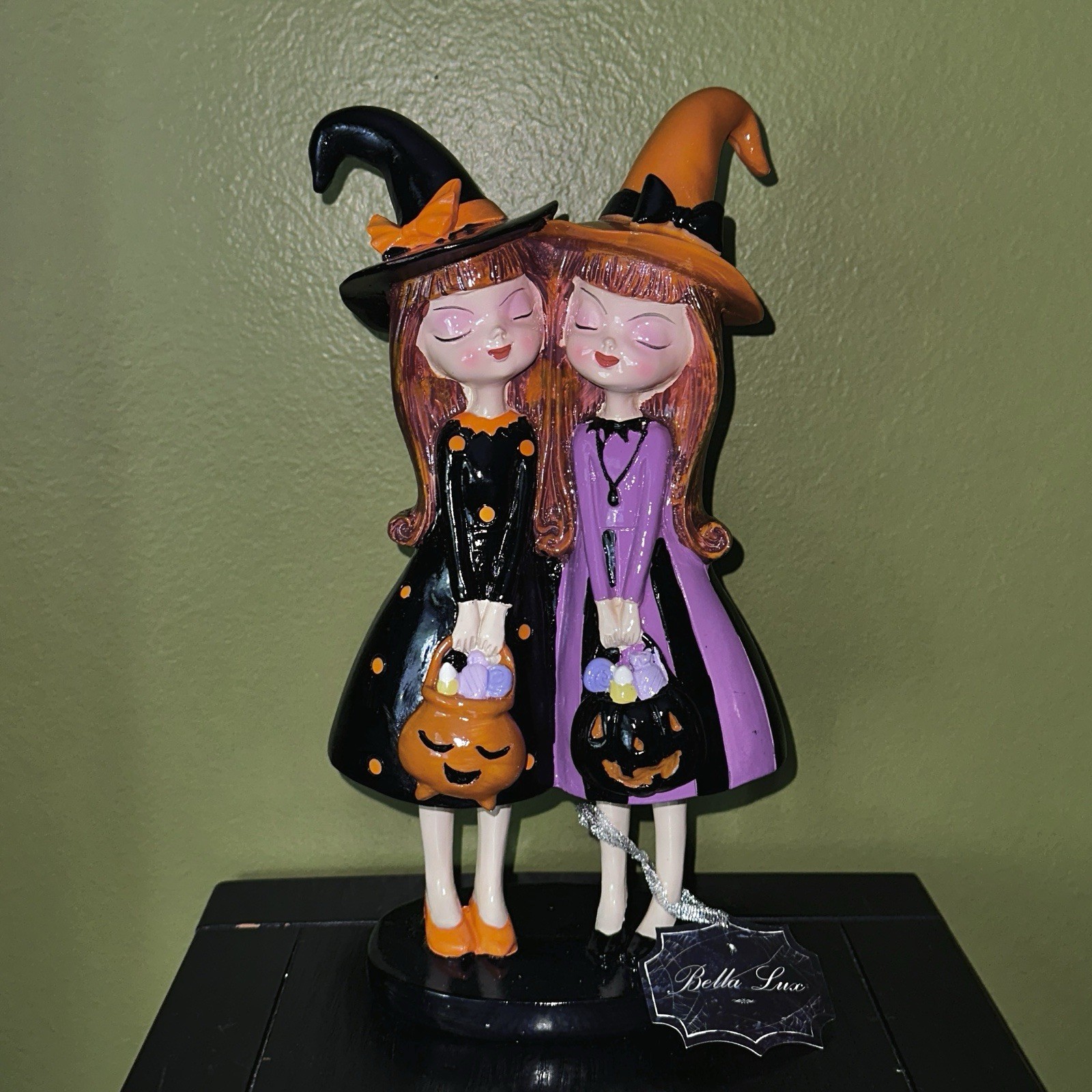 New BELLA LUX Witches Trick or Treaters 11.5” Figurine Viral Halloween Decor NWT New BELLA LUX Witches Trick or Treaters 11.5” Figurine Viral Halloween Decor NWT