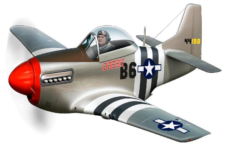 Vintage WW2 P-51 Mustang Rolls Royce V-12 Merlin Wall Graphic Man Cave Decal  