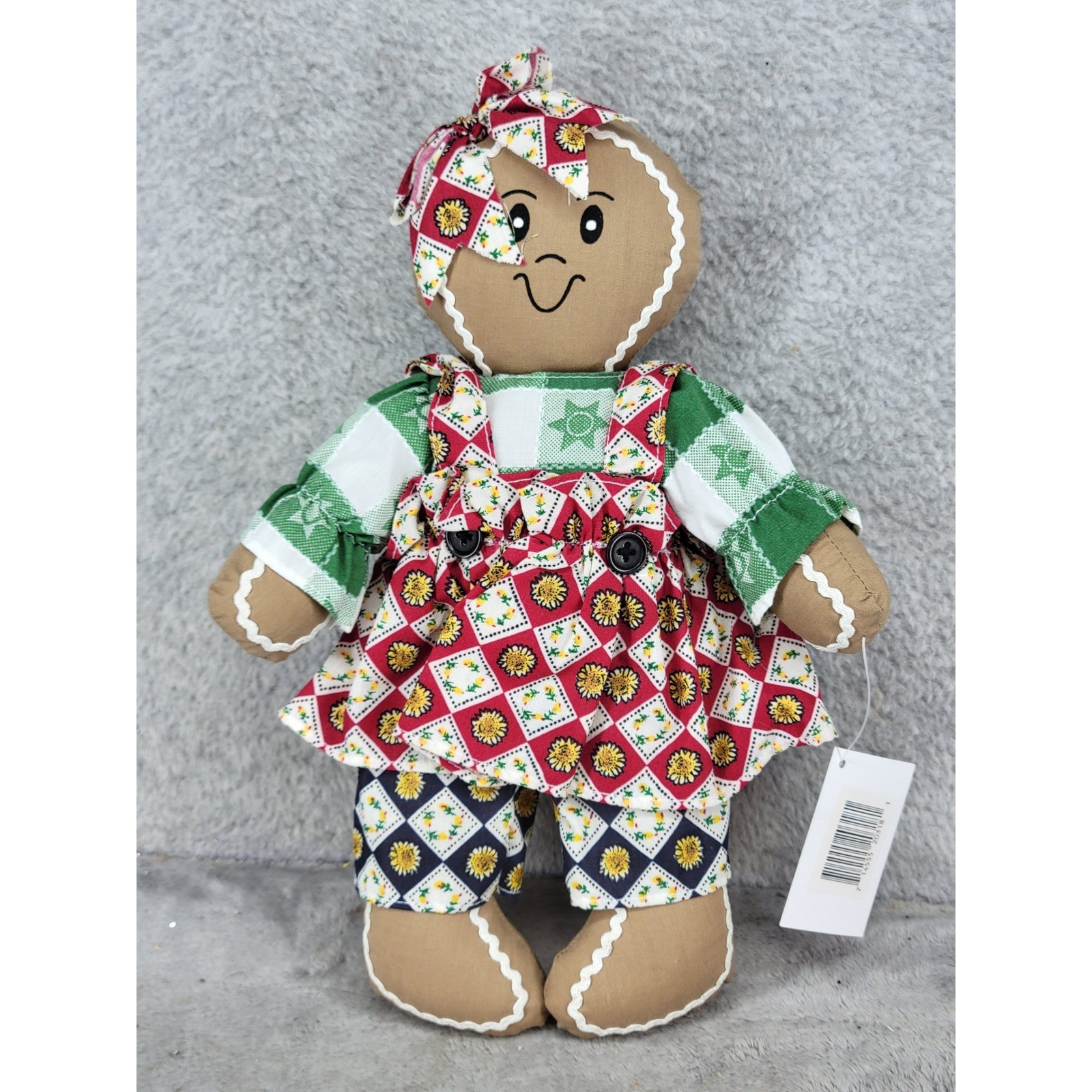 Herco Country Shop Gingerbread Girl Plush Doll 11