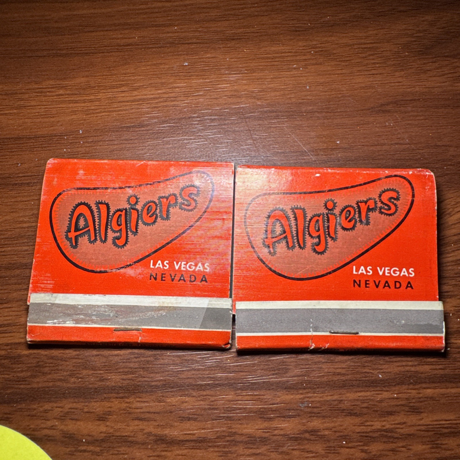 LOT of 2 Algiers Hotel Las Vegas Nevada FULL /used Matchbook