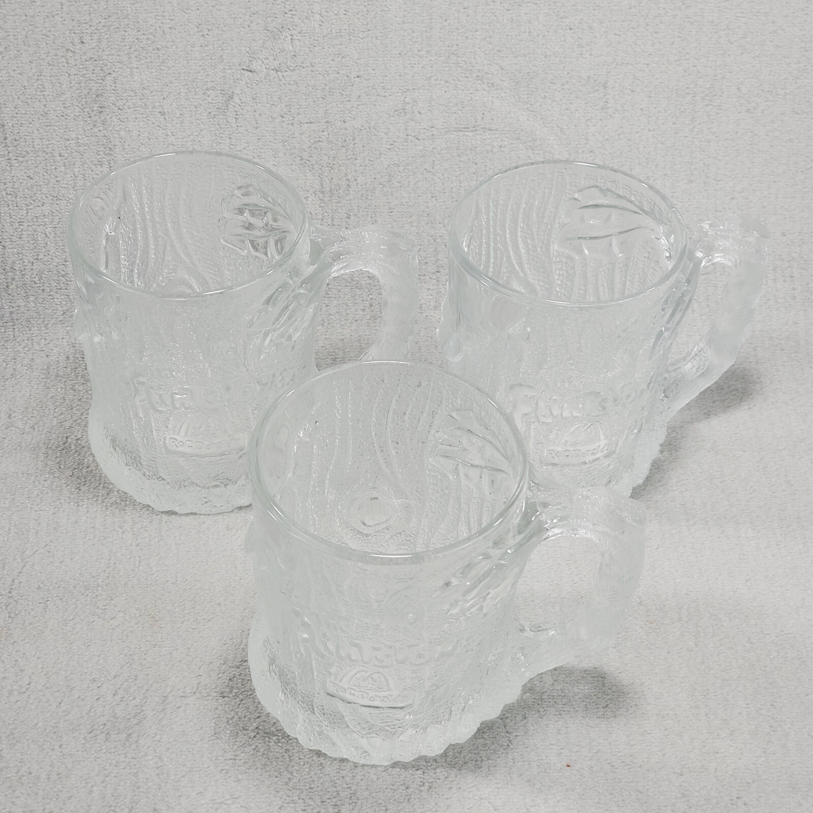 3 PC Flintstones Treemendous Mugs Vintage McDonalds Collectable 1993 RocDonald\'s 3 PC Flintstones Treemendous Mugs Vintage McDonalds Collectable 1993 RocDonald\'s
