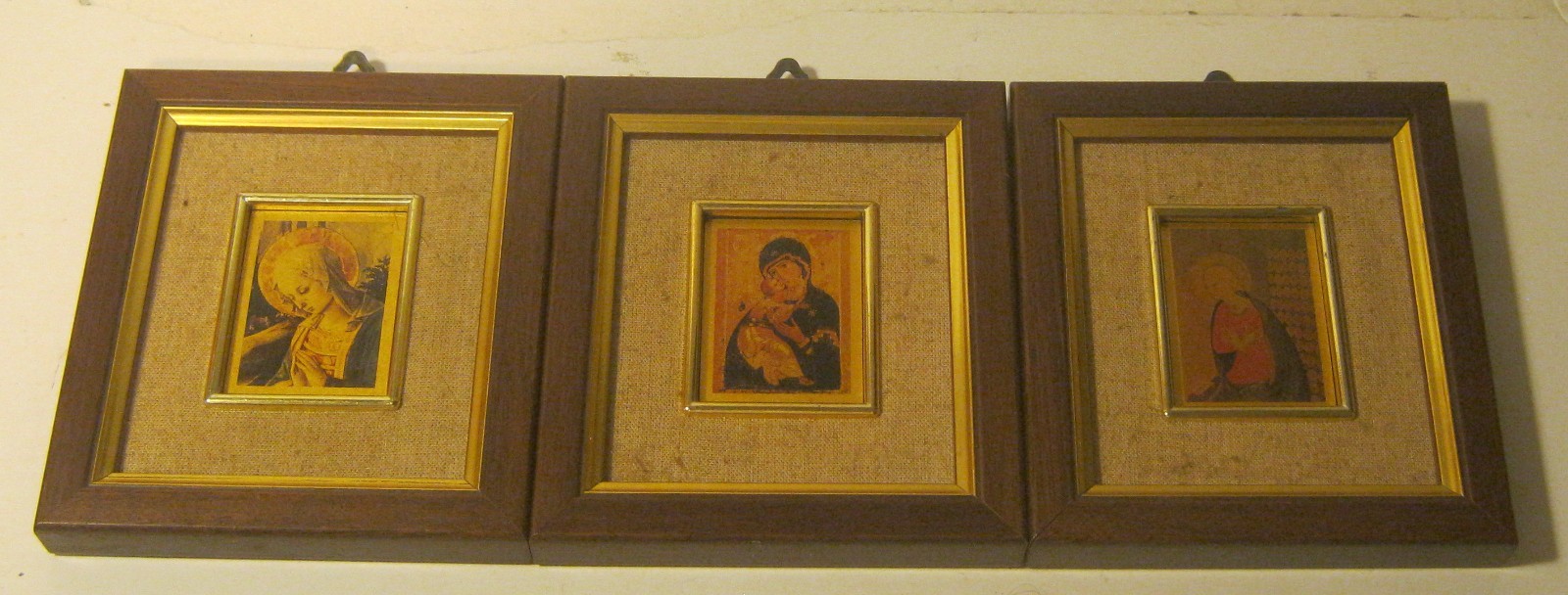 Set of 3 Vtg CREAZIONI Miniature Church ICON Reproductions MADE IN ITALY Set of 3 Vtg CREAZIONI Miniature Church ICON Reproductions MADE IN ITALY
