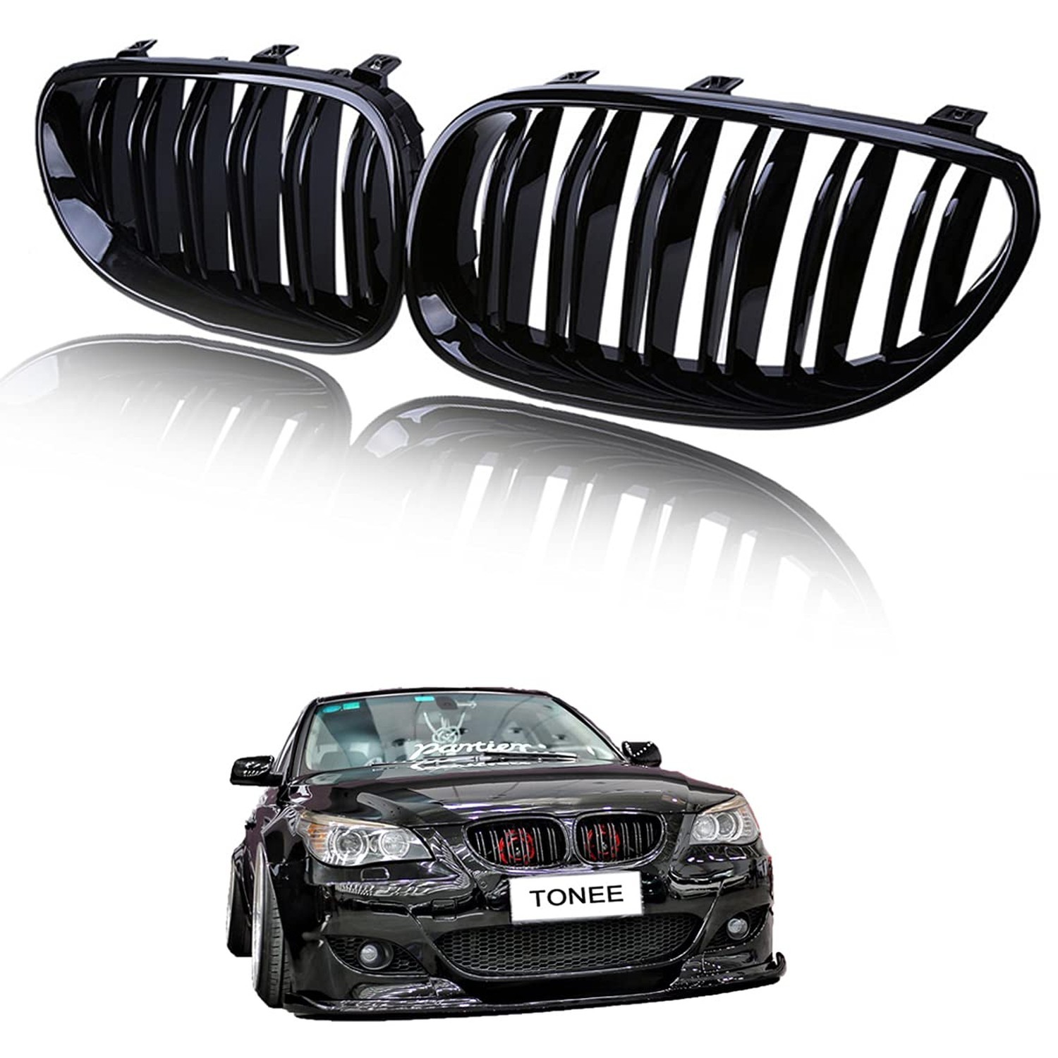 Tonee Front Kidney Grill Grille for 5 Series M5 E60 E61 525i 528i 530i 535i 5... Tonee Front Kidney Grill Grille for 5 Series M5 E60 E61 525i 528i 530i 535i 5...