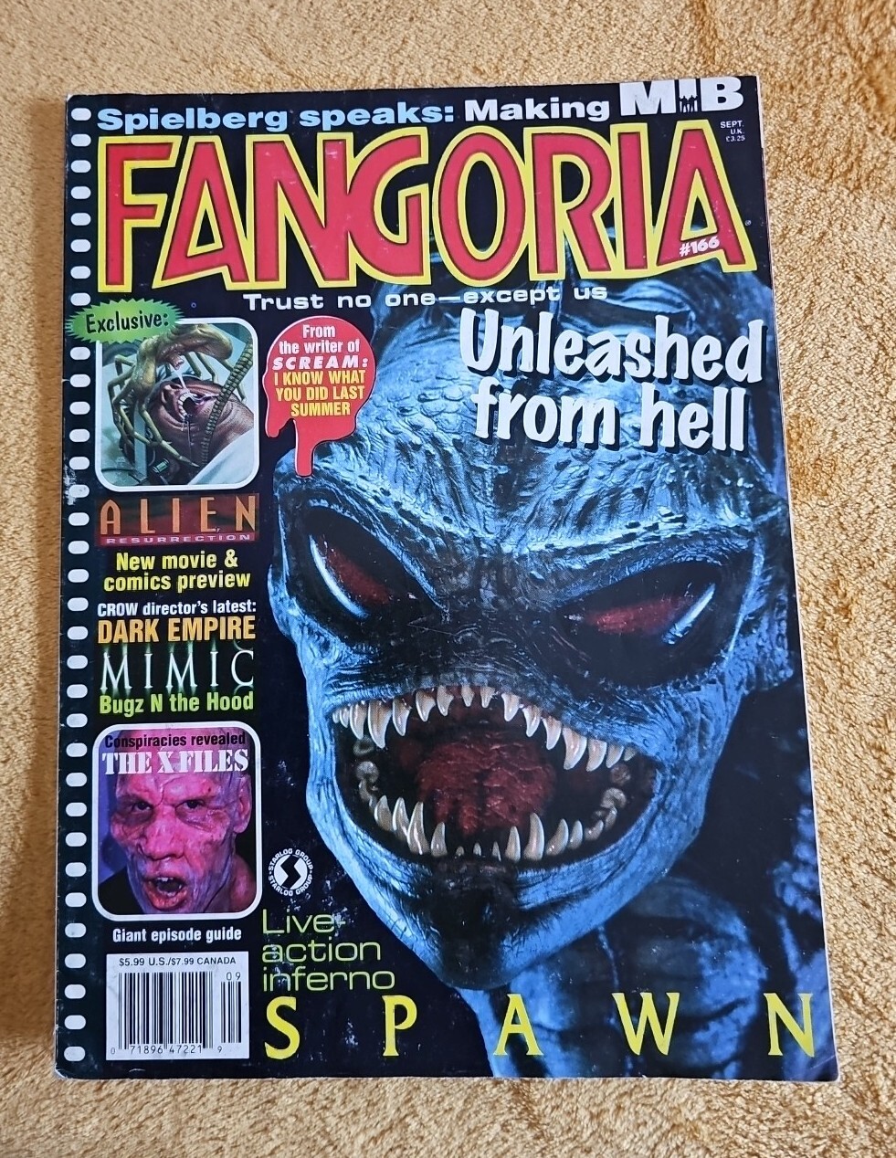 FANGORIA #166 Spawn Mimic Alien Vintage 90s Horror Magazine