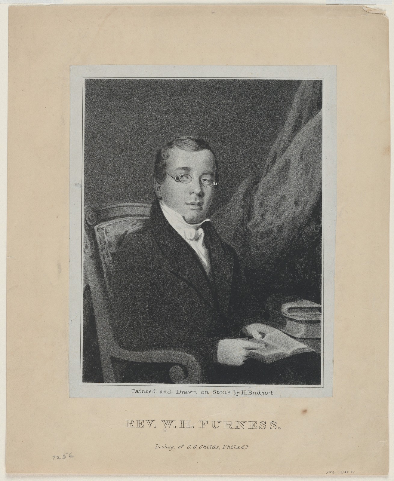 Rev. W.H. Furness Vintage Portrait Photo Reprint Wall Art