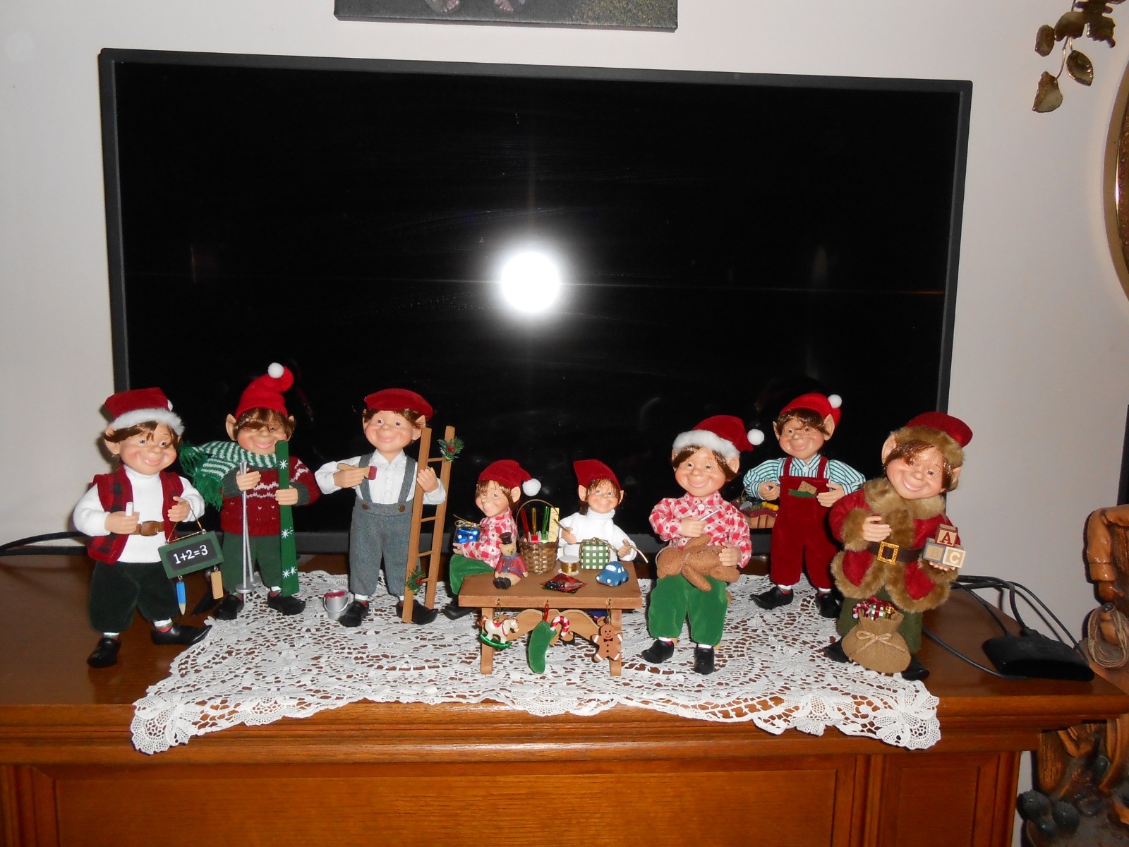 Collection of Vintage 1999 Celebrate It Christmas Treasures Darling Elves 9 Collection of Vintage 1999 Celebrate It Christmas Treasures Darling Elves 9