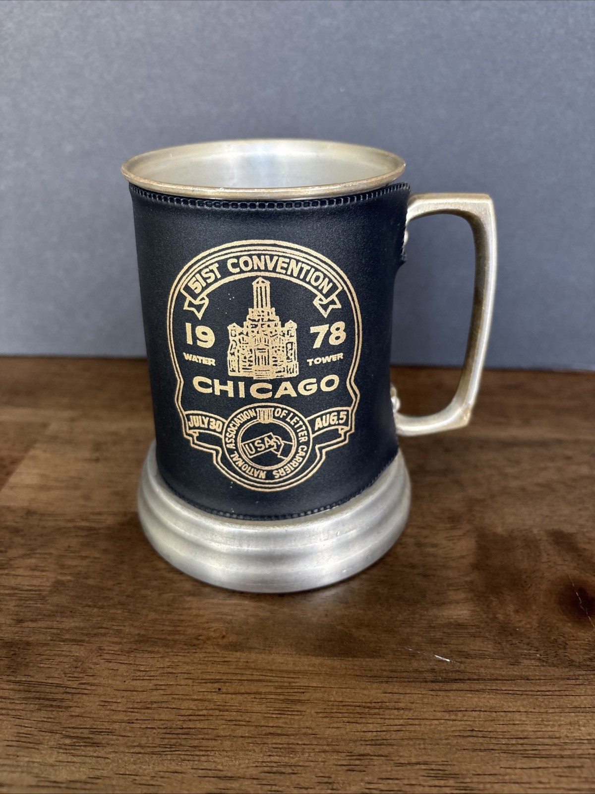 1978 Chicago Water Tower Stein Vintage Pewter Beer Mug Letter Carriers 51st Fest 1978 Chicago Water Tower Stein Vintage Pewter Beer Mug Letter Carriers 51st Fest