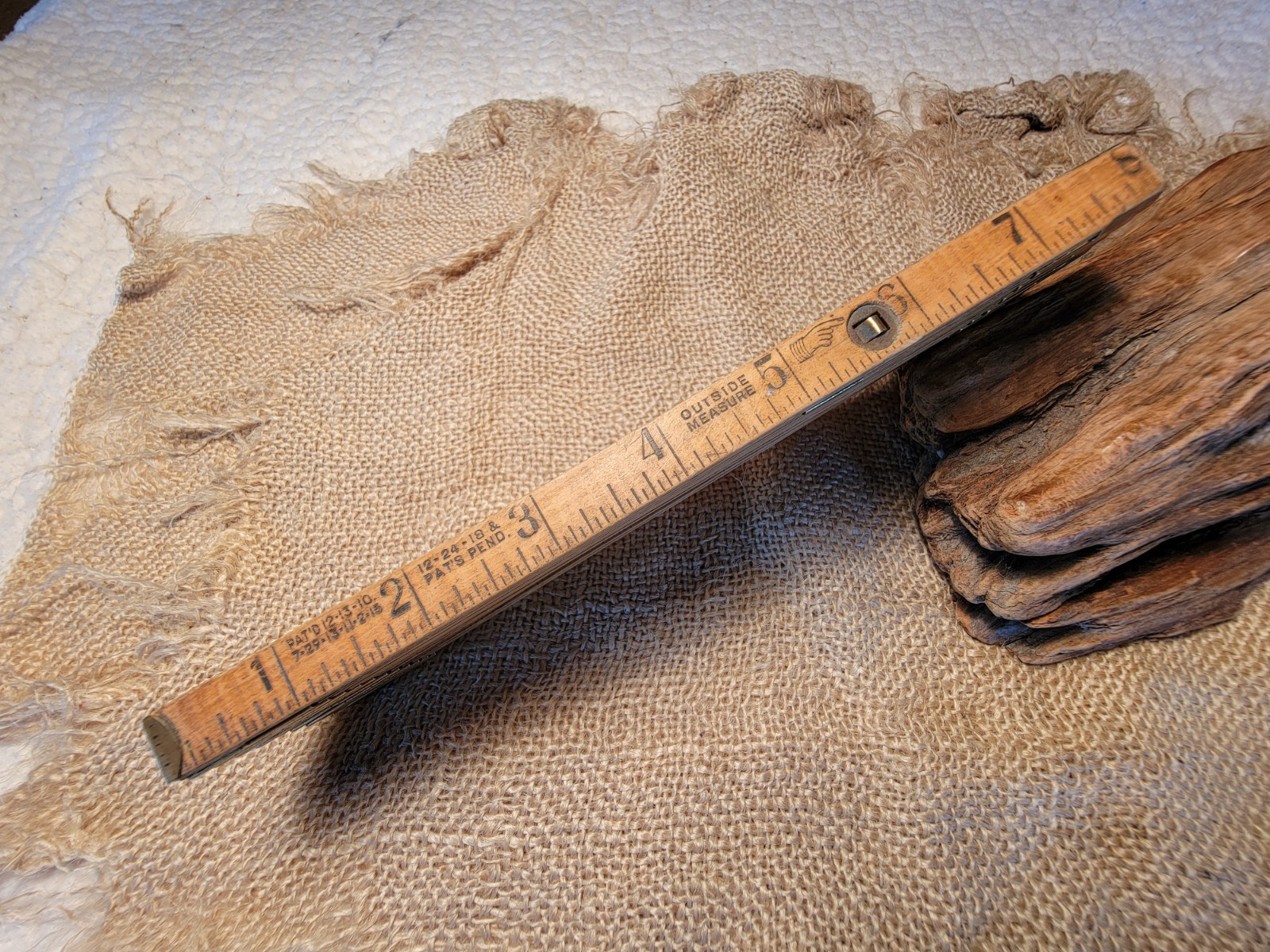 Vintage INTERLOX MASTER RULE No.106 Sliding 72” Ruler  Early Dates & PAT’S PEND.