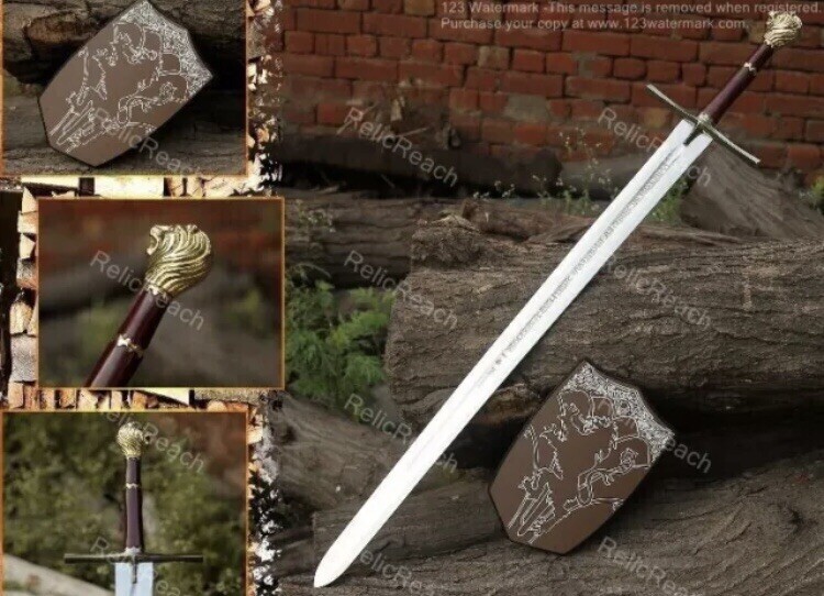 Chronicles of Narnia Sword Prince Peter Replica Cosplay Costume Movie W Scabbard