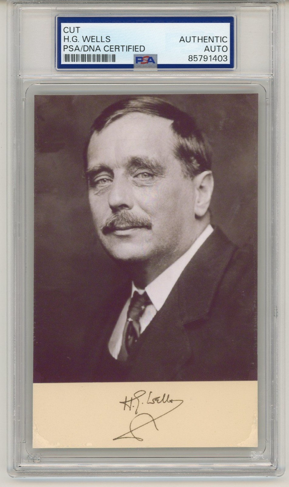 H. G. Wells ~ Signed Autographed Authentic Signature HG ~ PSA DNA Encased H. G. Wells ~ Signed Autographed Authentic Signature HG ~ PSA DNA Encased